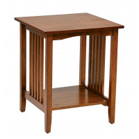 OSP Home Furnishings SRA08-AH Sierra Side Table in Ash Finish